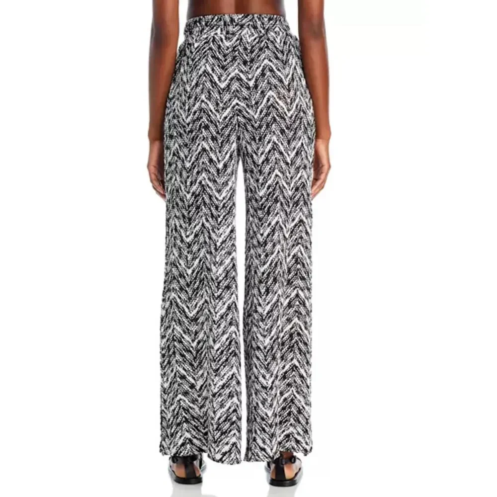 Ramy Brook Taytum Space Dye Chevron Knit Swim Cover Up Pants Size Large - Picture 4 of 12